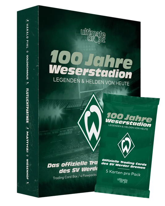 Werder Bremen Trading Card Box 100 Jahre Weserstadion von Ultimate Dropz