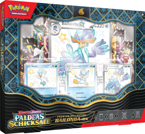 Pokemon Paldeas Schicksale Premium Kollektion - Bailonda EX Deutsch