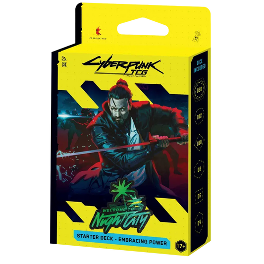 Cyberpunk TCG – Welcome to Night City Starter Deck – Embracing Power Pre Order TobisToys
