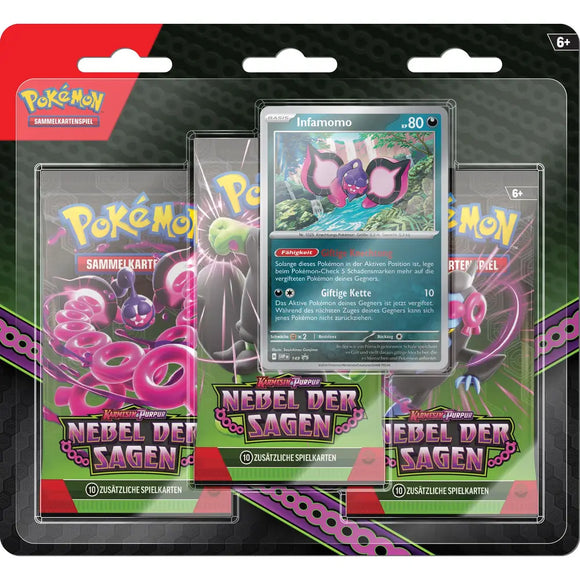 Pokemon Nebel der Sagen 3 Pack Blister Deutsch