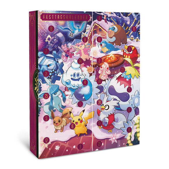 Pokemon Adventskalender 2025 deutsch Festtagskalender