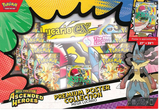 Pokemon Mega Evolution - Ascended Heroes Premium Poster Collection Mega Lucario TobisToys