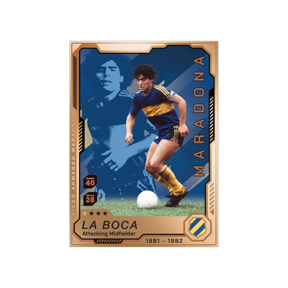 PCCards Maradona Edelmetall-Karte – mögliche Kartenvariante