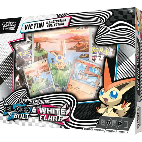 Pokemon Black Bolt White Flare Victini Illustration Collection englisch