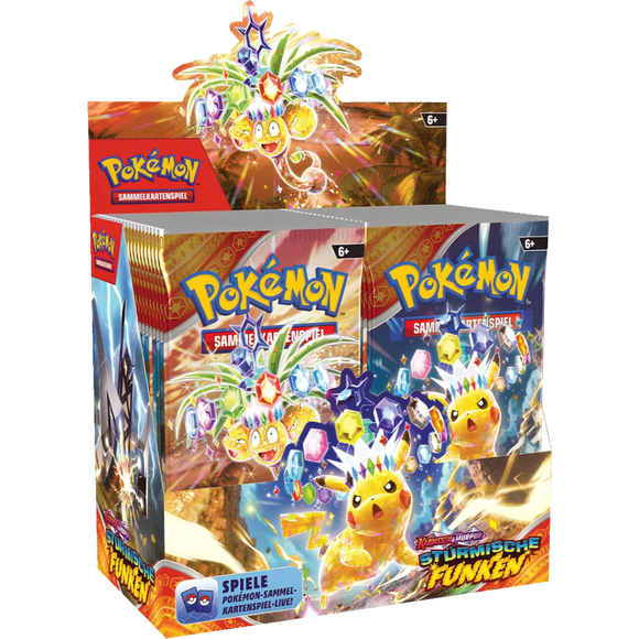 Pokemon Karmesin und Purpur Stürmische Funken Booster Display Deutsch 36er