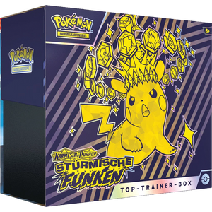 Pokemon Karmesin & Purpur Stürmische Funken Top Trainer Box Deutsch