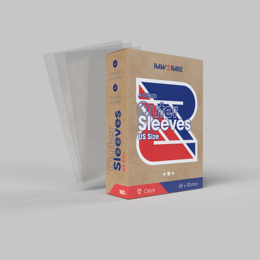 Raw2Rare Outer Sleeves US Size (100er Pack) TobisToys