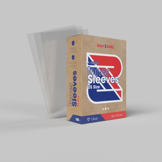 Raw2Rare Inner Sleeves US Size (150er Pack) TobisToys