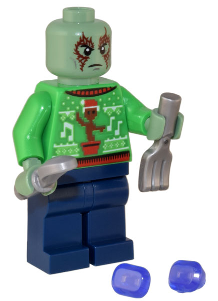 LEGO® Guardian of the Galaxy Holiday Sweater Drax, Silverware, and Power Stones 76231-25