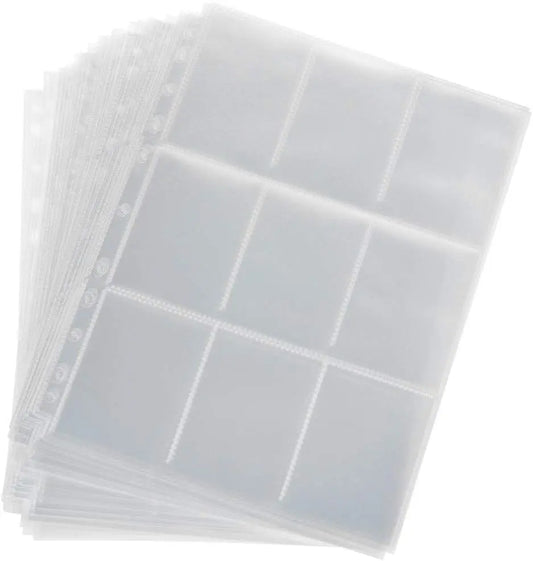 Hüllen für 9 Karten Top Loading 11 Loch 10er Pack TobisToys