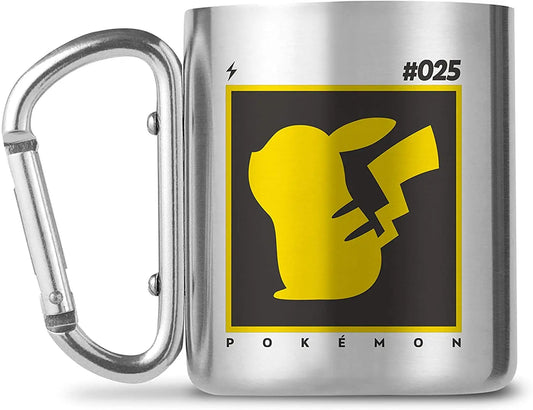 Pokemon Pokemon Pikachu Karabiner Becher Edelstahl TobisToys