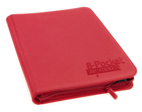 Ultimate Guard 8-Pocket QuadRow ZipFolio XenoSkin Red
