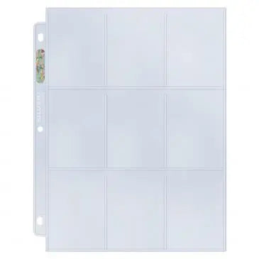 Ultra Pro 9-Pocket Seiten Silver Top-Load Edition Transparent 10er Pack TobisToys